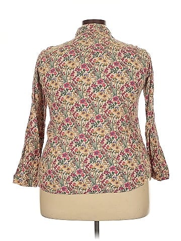 Big Dart 3/4 Sleeve Button-Down Shirt (view 2)