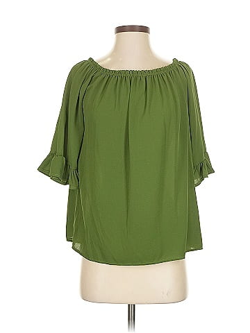 Blue Sand 3/4 Sleeve Blouse (view 1)