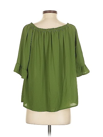 Blue Sand 3/4 Sleeve Blouse (view 2)
