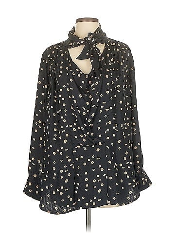 Isabel Marant Long Sleeve Silk Top (view 1)