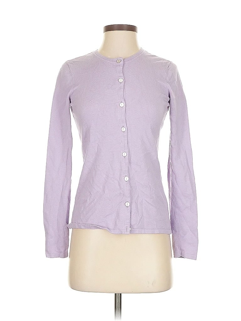 Pre-owned J. Mclaughlin Cardigan Sweater In Purple