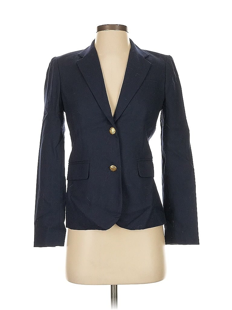 Pre-owned J.crew Factory Store Blazer Jacket In Blue