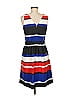 W by Worth Stripes Blue Casual Dress Size 6 - photo 2
