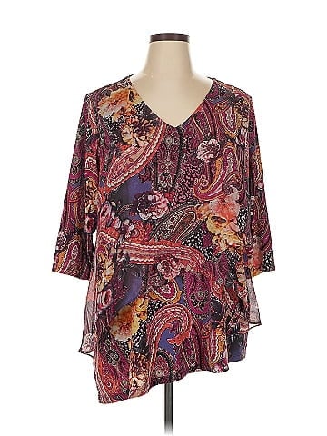 Susan Graver 3/4 Sleeve Blouse (view 1)