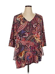Susan Graver 3/4 Sleeve Blouse
