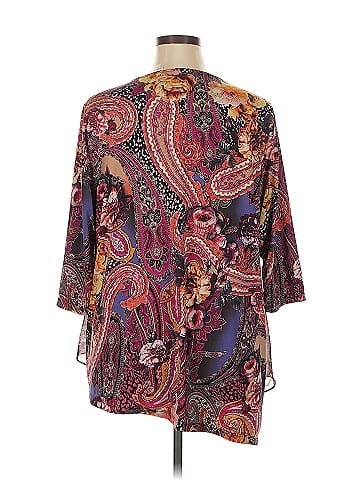 Susan Graver 3/4 Sleeve Blouse (view 2)