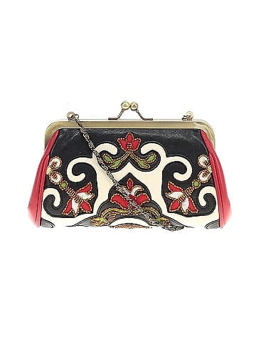 Isabella Fiore Leather Clutch (view 1)