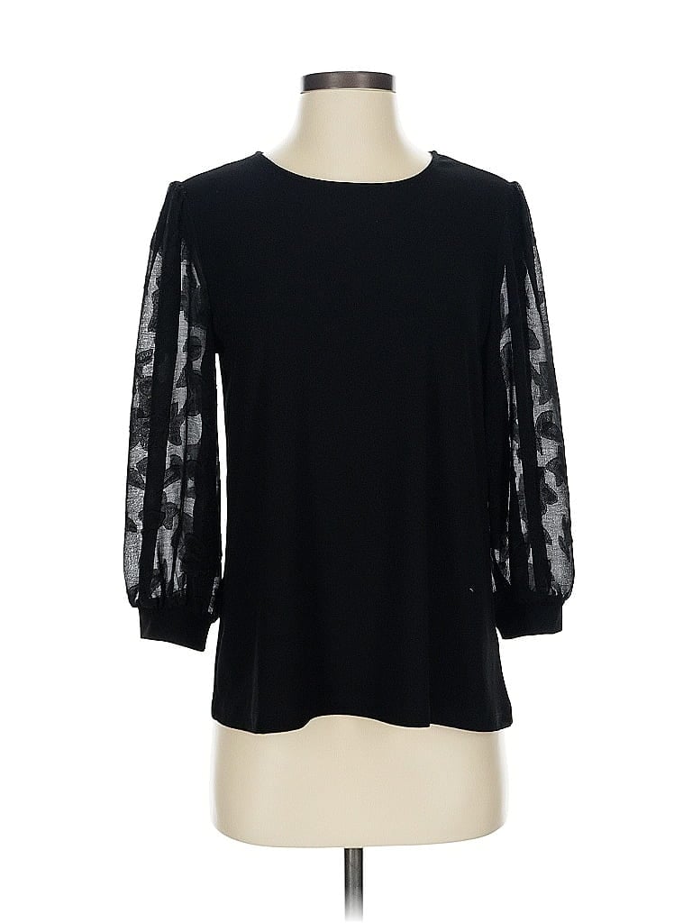 Click to view more detailed imagery on our partner's website Pre-owned Cece 3/4 Sleeve T-shirt In Black
