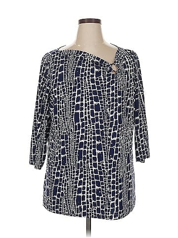 Susan Graver 3/4 Sleeve Blouse (view 1)