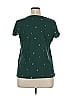 Victoria's Secret Pink 100% Cotton Stars Green Short Sleeve Top Size L - photo 2