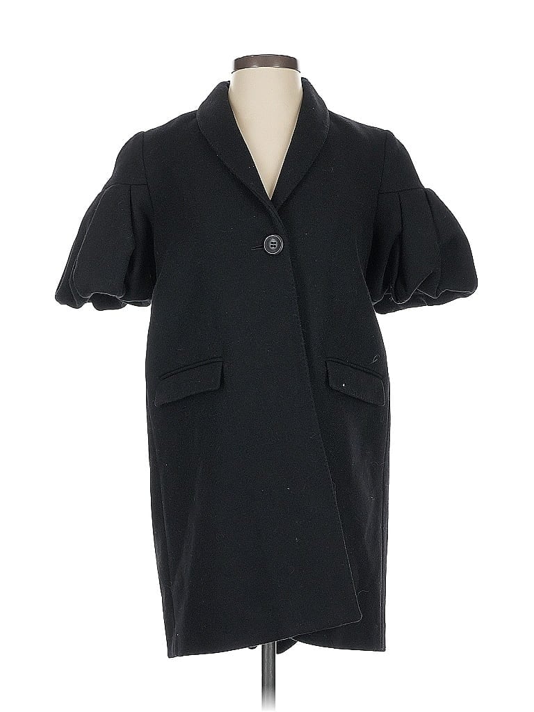 Pre-owned Anna Molinari Coat In Black