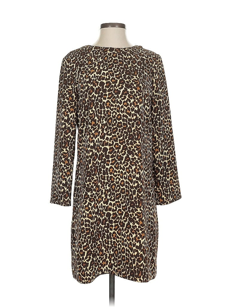 Pre-owned J.crew Factory Store Casual Dress In Brown