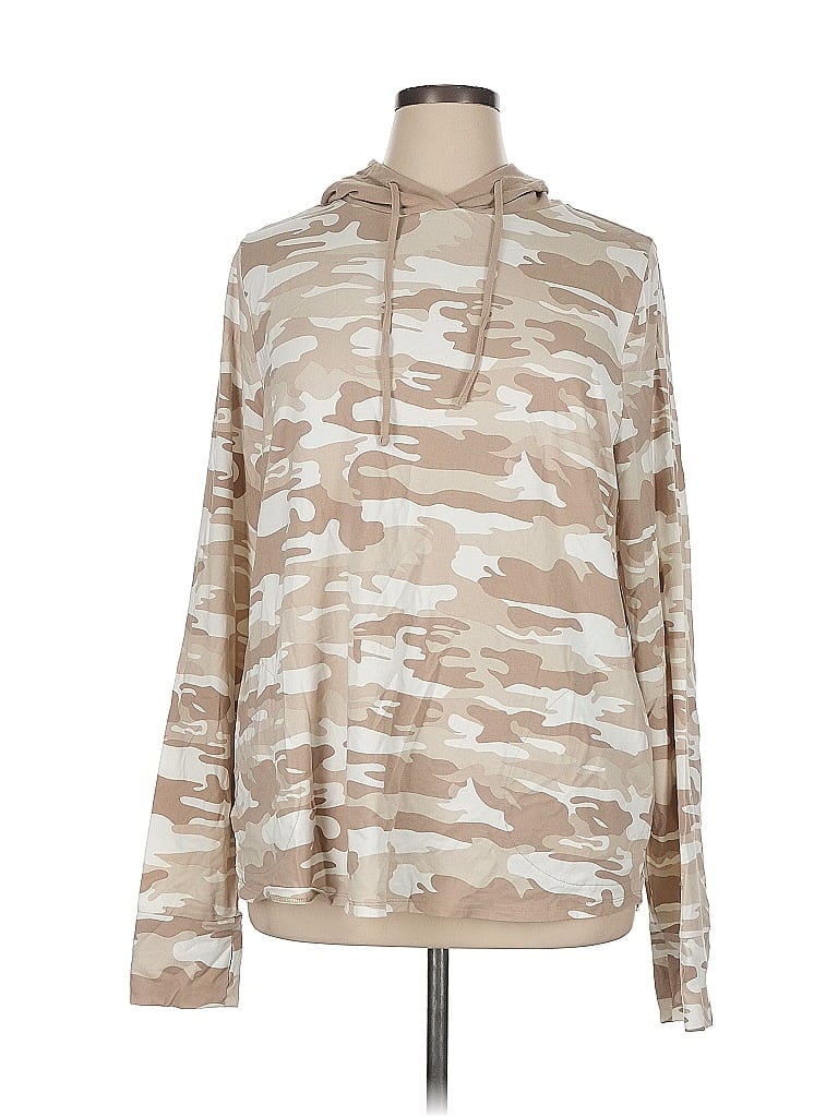 Belle By Kim Gravel Camo Tan Pullover Hoodie Size XL - photo 1