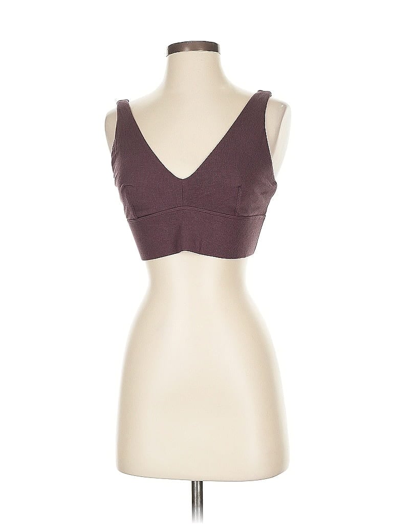 Pre-owned Parade Sports Bra In Burgundy