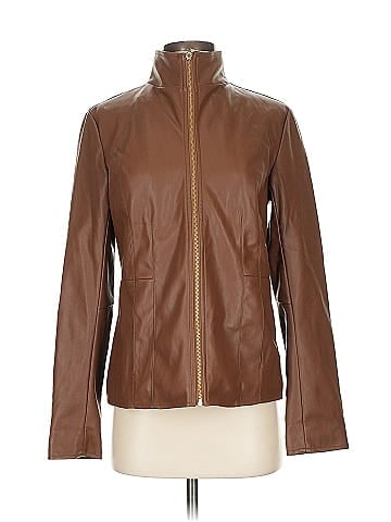 Cole Haan Faux Leather Jacket (view 1)