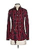 Diesel 100% Cotton Plaid Red Long Sleeve Blouse Size XXS - photo 1