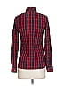Diesel 100% Cotton Plaid Red Long Sleeve Blouse Size XXS - photo 2
