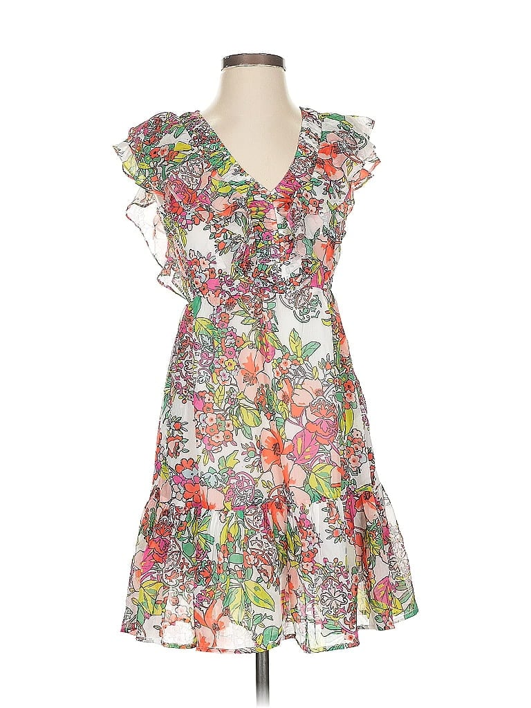 Roller Rabbit 100% Polyester Paisley White Cocktail Dress Size XXS - photo 1