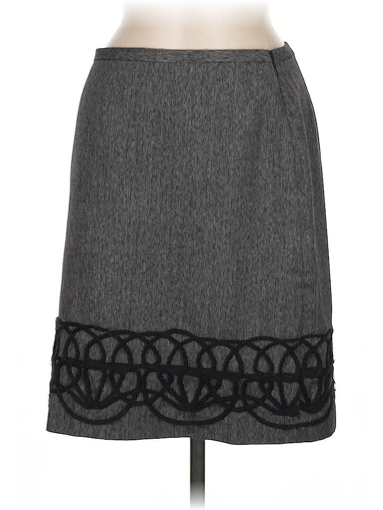 Pre-owned Ann Taylor Loft Casual Skirt In Gray