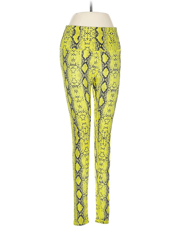 Terez Animal Print Yellow Leggings Size M - photo 1