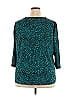 Susan Graver Paisley Teal 3/4 Sleeve Top Size 2X - photo 2