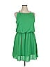Charming Charlie 100% Polyester Solid Green Casual Dress Size XL - photo 1