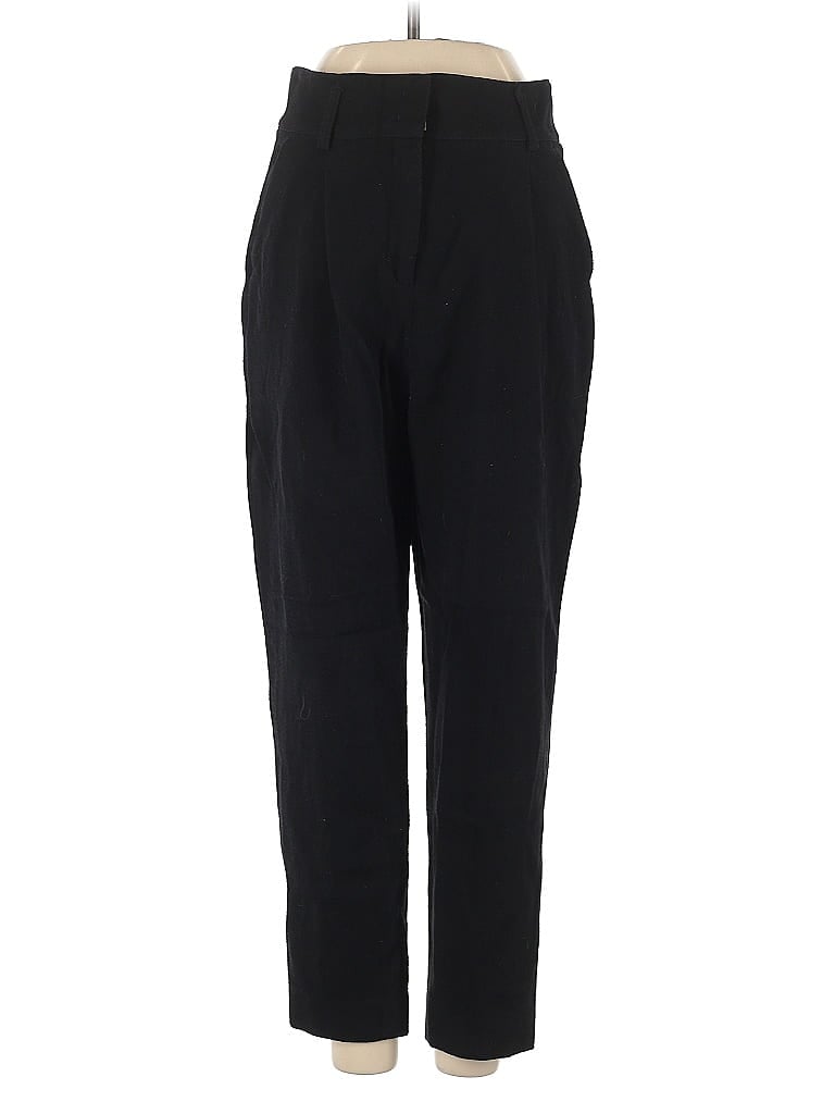 Akris Punto 100% Baumwolle Solid Black Dress Pants Size 4 - photo 1