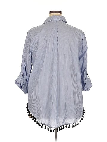 ELOQUII 3/4 Sleeve Button-Down Shirt (view 2)