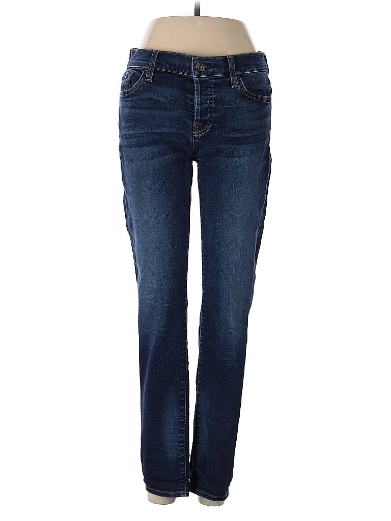 Pre-owned 7 For All Mankind Jeans In Blue