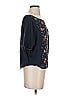 Tiny Animal Print Floral Pink Blue Short Sleeve Blouse Size XS - photo 4