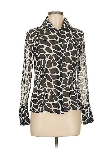 INC International Concepts Long Sleeve Silk Top (view 1)