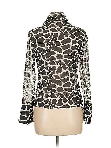 INC International Concepts Long Sleeve Silk Top (view 2)