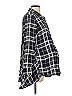 Motherhood 100% Rayon Plaid Blue 3/4 Sleeve Blouse Size L - photo 4