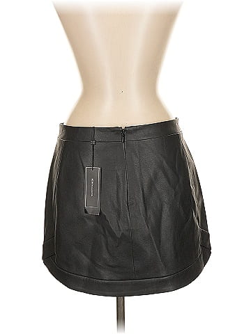 BCBGMAXAZRIA Faux Leather Skirt (view 2)