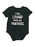 OshKosh B'gosh 100% Cotton Print Black Short Sleeve Onesie Size 6-9 mo - photo 1
