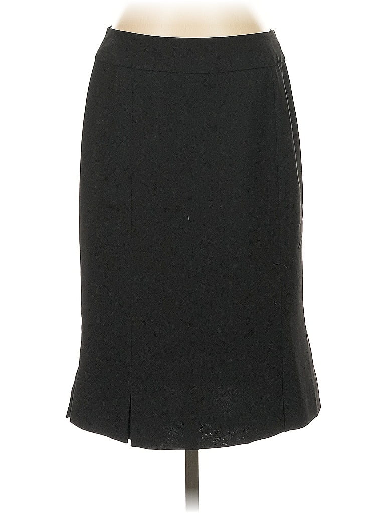 Kasper 100% Polyester Solid Black Formal Skirt Size 4 - photo 1