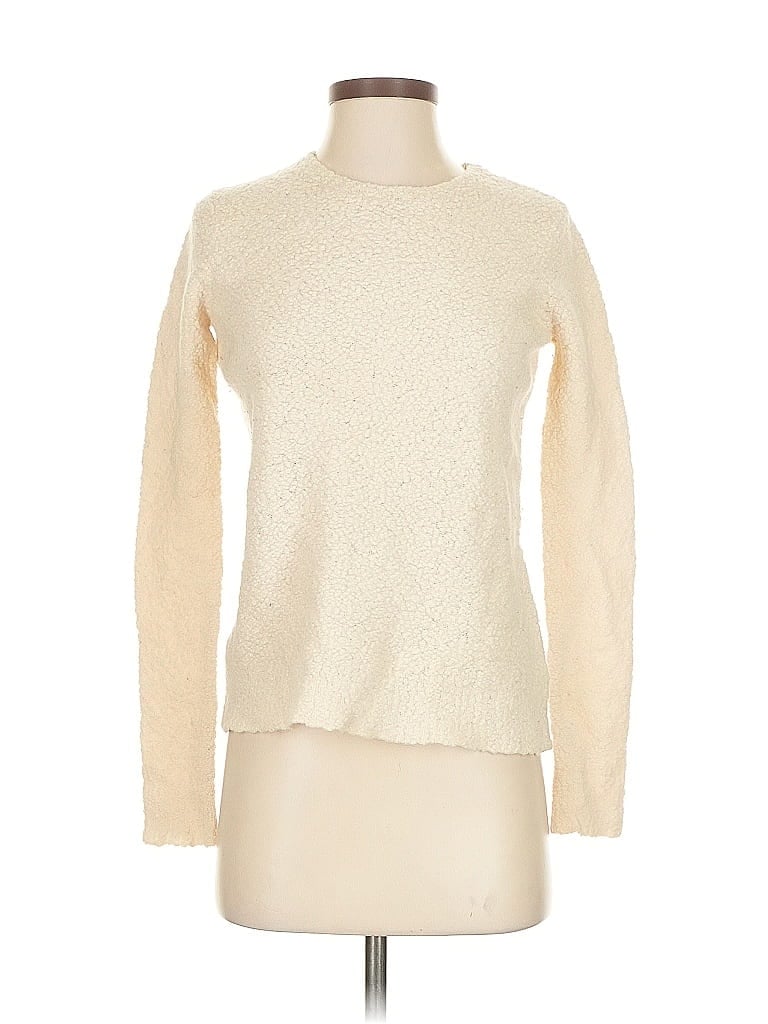 Pre-owned Theory Wool Pullover Sweater In White