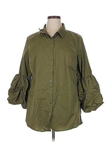 Star Style 3/4 Sleeve Button-Down Shirt (view 1)