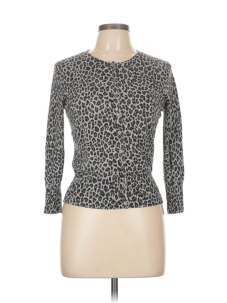 Pre-owned Express Cardigan Sweater In Silver