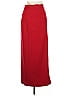Black Halo Solid Red Formal Skirt Size 6 - photo 1