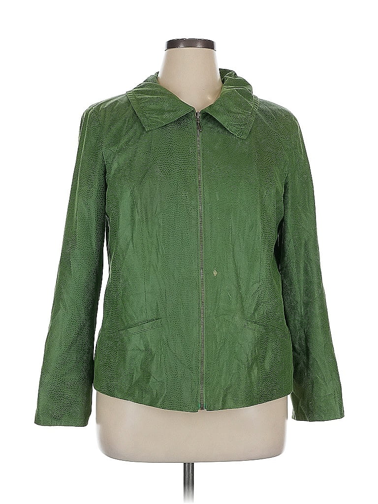 Pre-owned Jm Collection Raincoat In Green