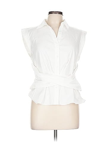 White House Black Market Sleeveless Button-Down Shirt (view 1)
