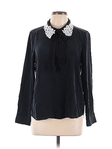 Kate Spade New York Long Sleeve Silk Top (view 1)