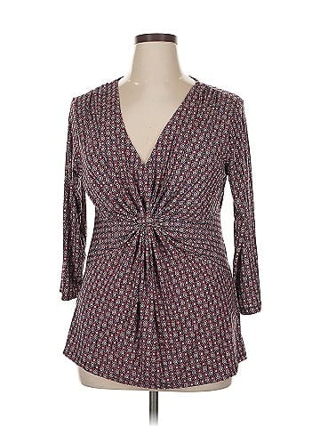 Daisy Fuentes 3/4 Sleeve Blouse (view 1)
