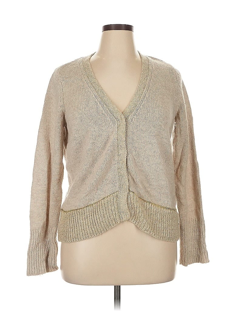 Pre-owned Simply Vera Vera Wang Cardigan Sweater In Brown