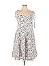 Unique Vintage 100% Cotton Floral Gray Casual Dress Size 1X - photo 1