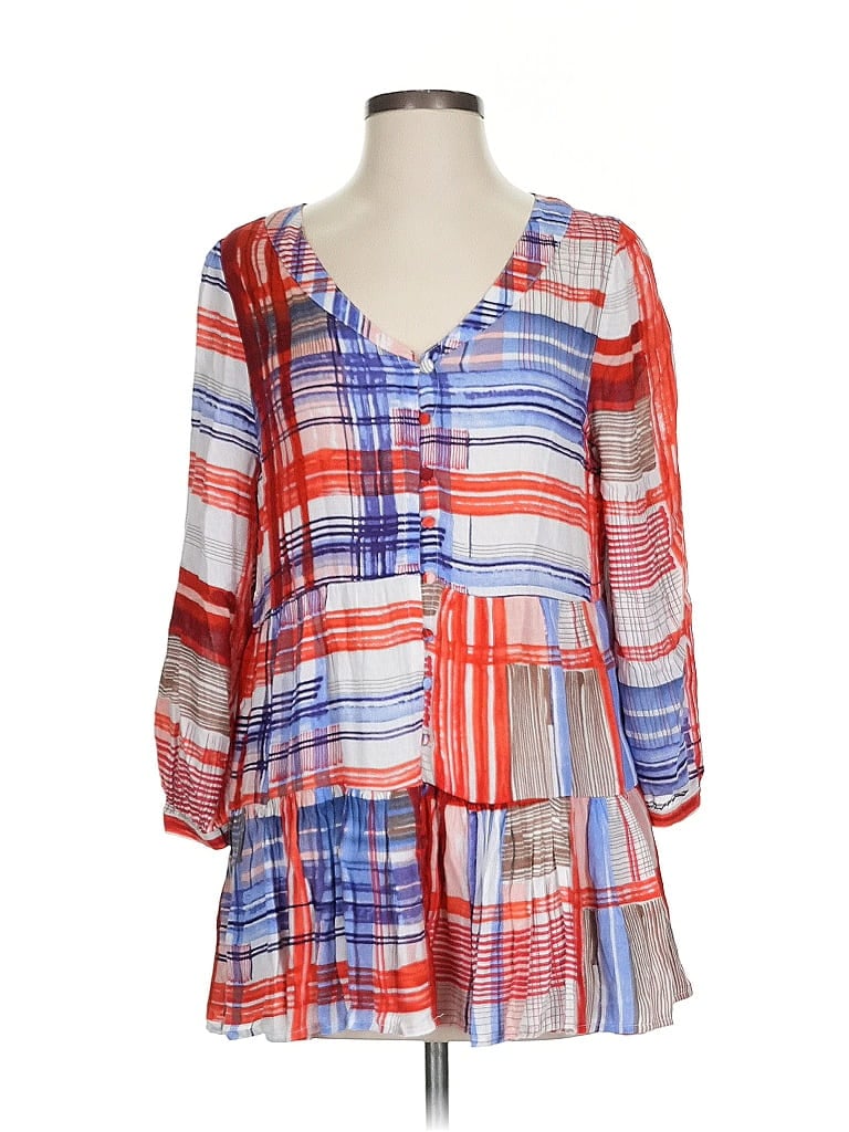 Pre-owned Maeve 3/4 Sleeve Blouse In Orange