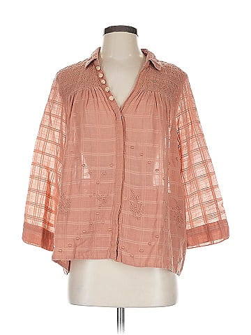 Vanessa Virginia 3/4 Sleeve Button-Down Shirt (view 1)