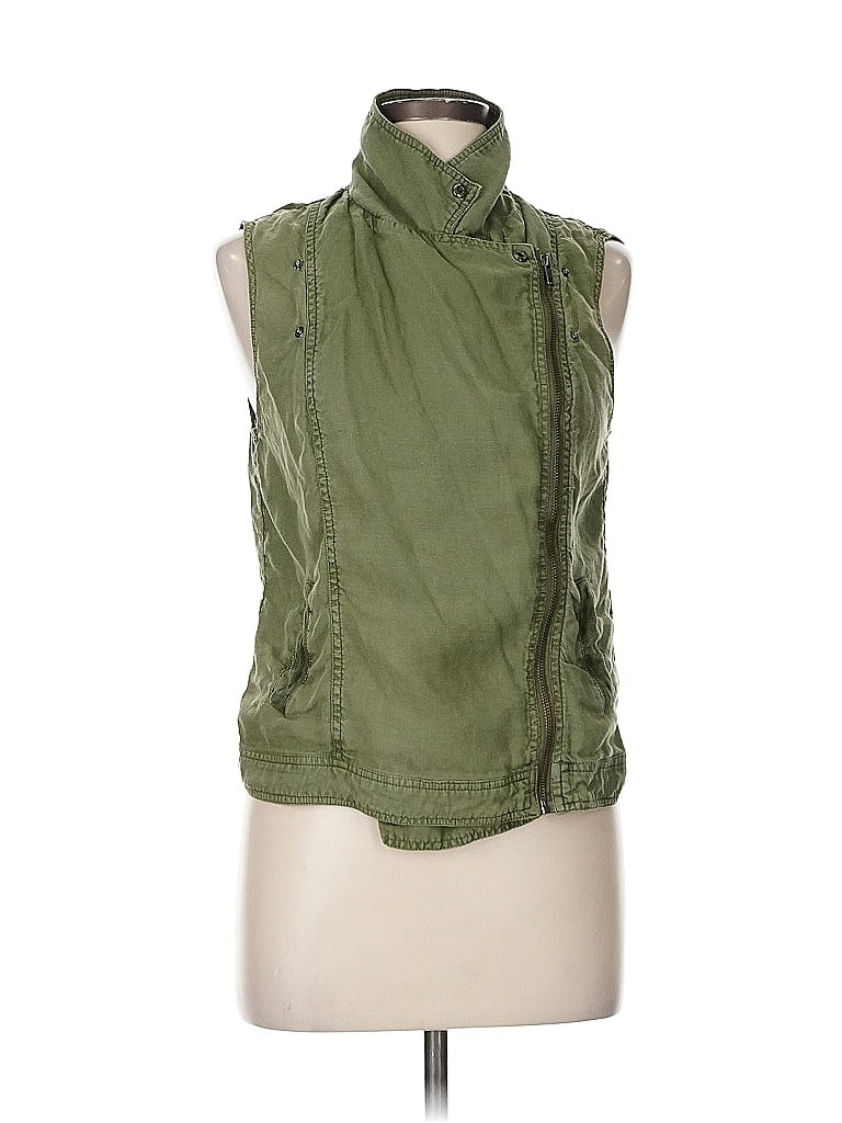 Pre-owned Michael Stars Vest In Green