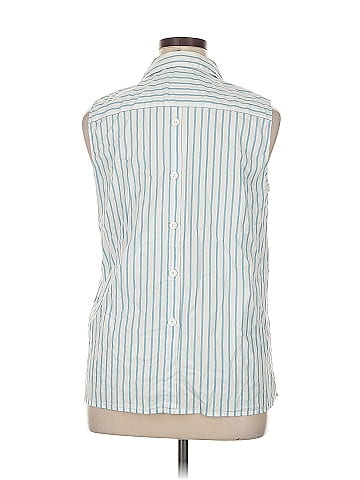Anne Klein Sleeveless Button-Down Shirt (view 2)